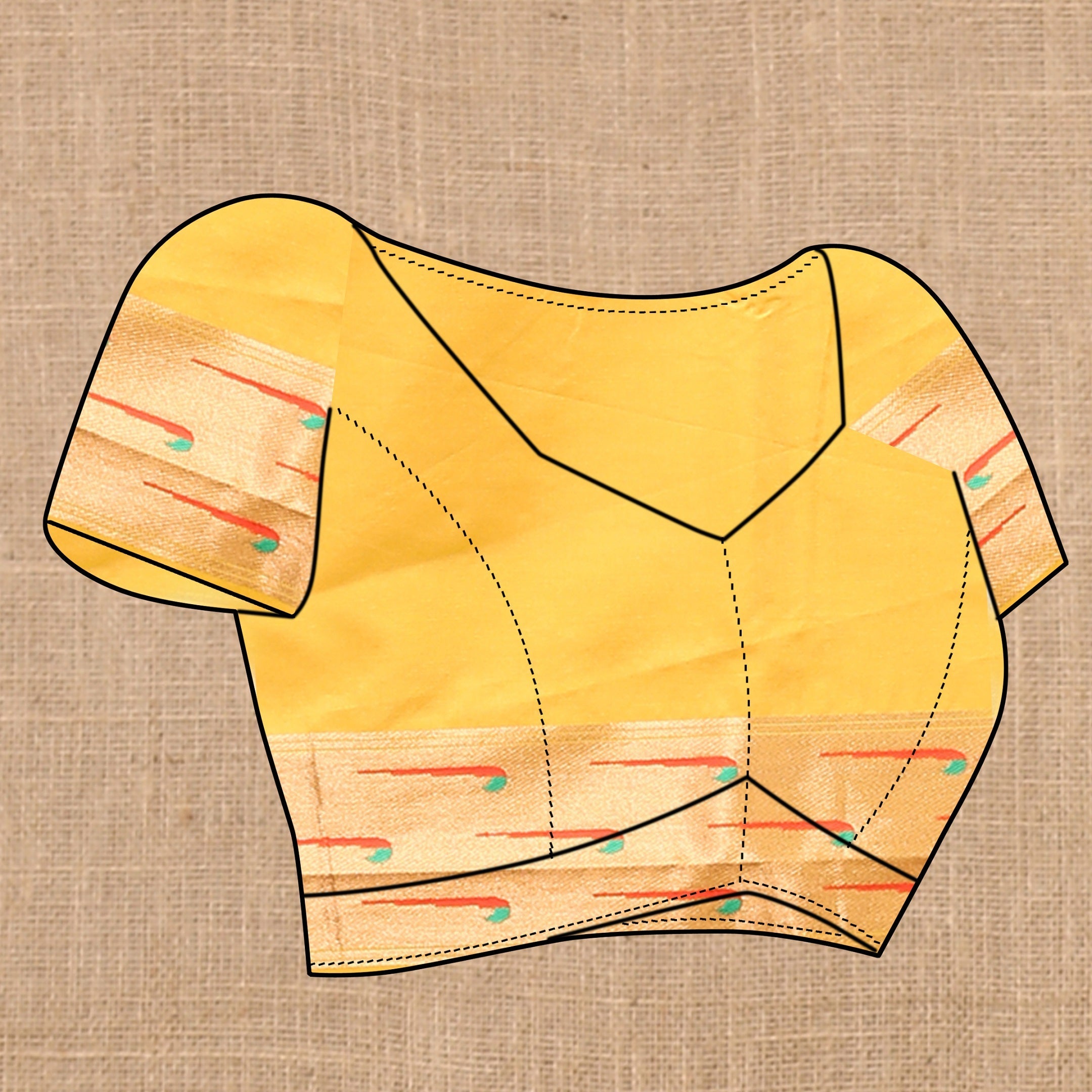 Vedant Vastram Yellow Color Paithani Silk Saree - Yellow - Distacart