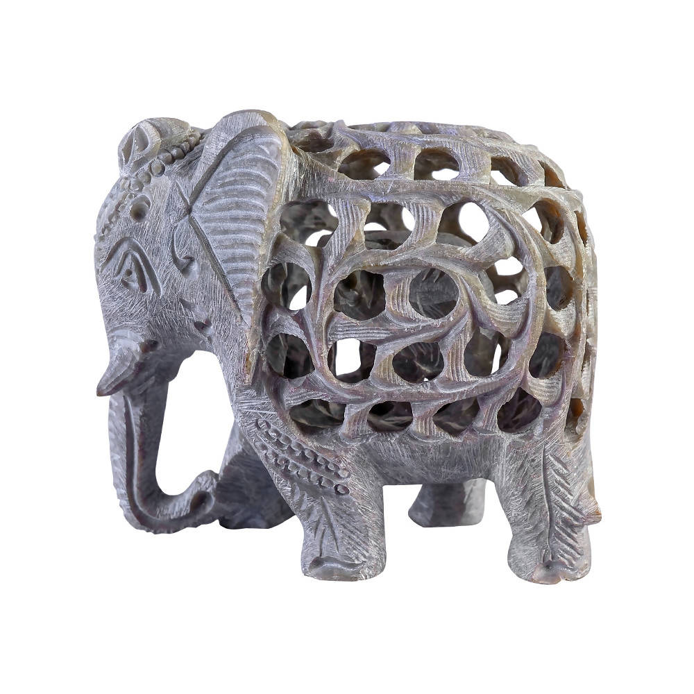 Collectibles India Soapstone Elephant Showpiece