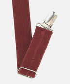 Manet Boys Solid Suspenders - Maroon