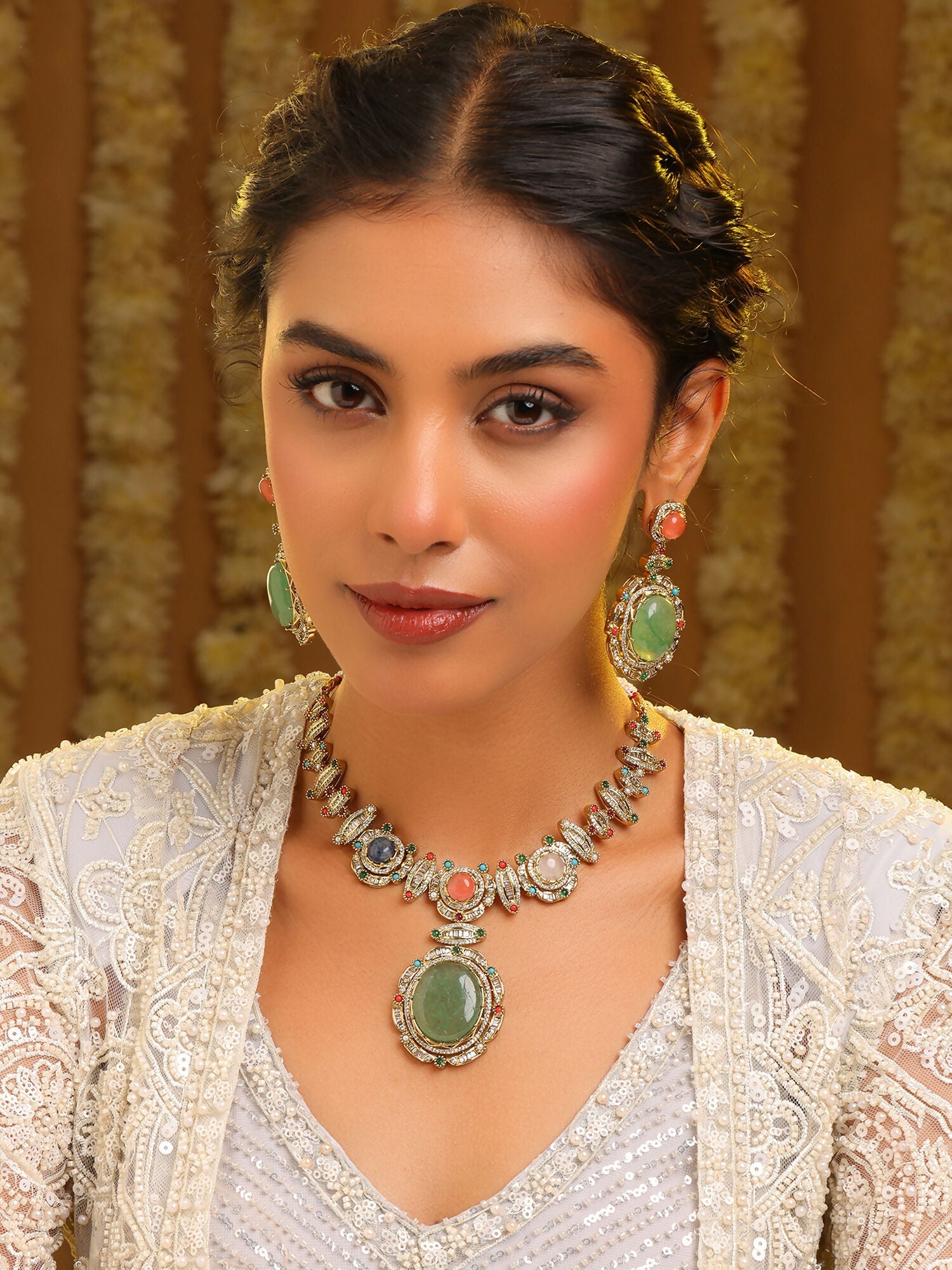 Ruby Raang Navratna Legacy Set
