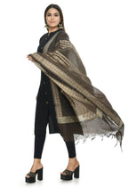 Mominos Fashion Moeza Handloom Cotton Brown Dupatta - Distacart