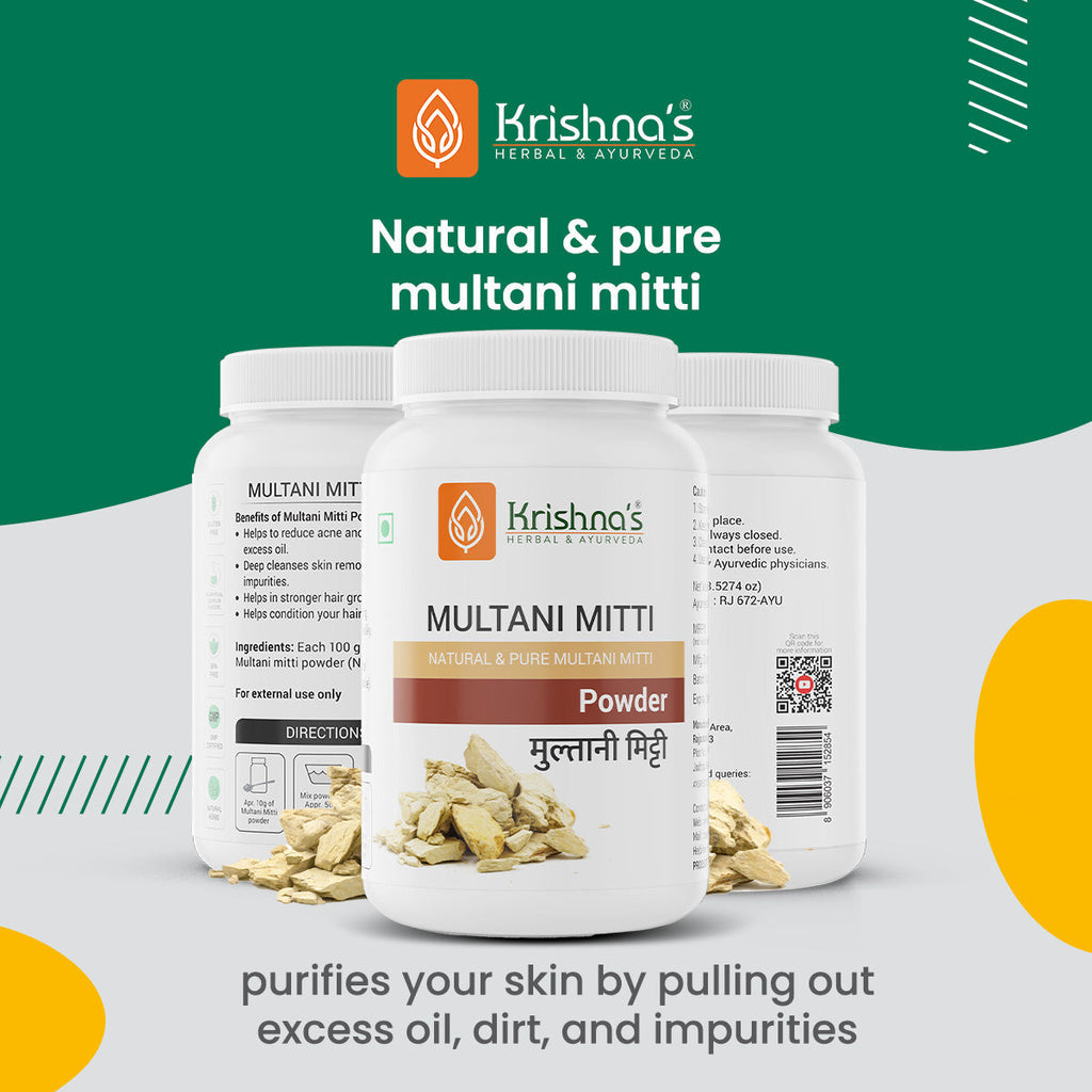 Krishna'S Herbal & Ayurveda Multani Mitti Powder - Distacart