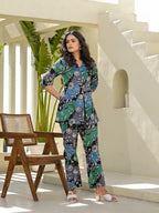 Yufta Multi Cotton Ethnic Motifs Print Co-Ord Set