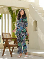 Yufta Multi Cotton Ethnic Motifs Print Co-Ord Set