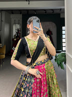 Lorenvalley Dola Silk And Pure Cotton with Dola Silk And Pure Cotton Lehenga Choli