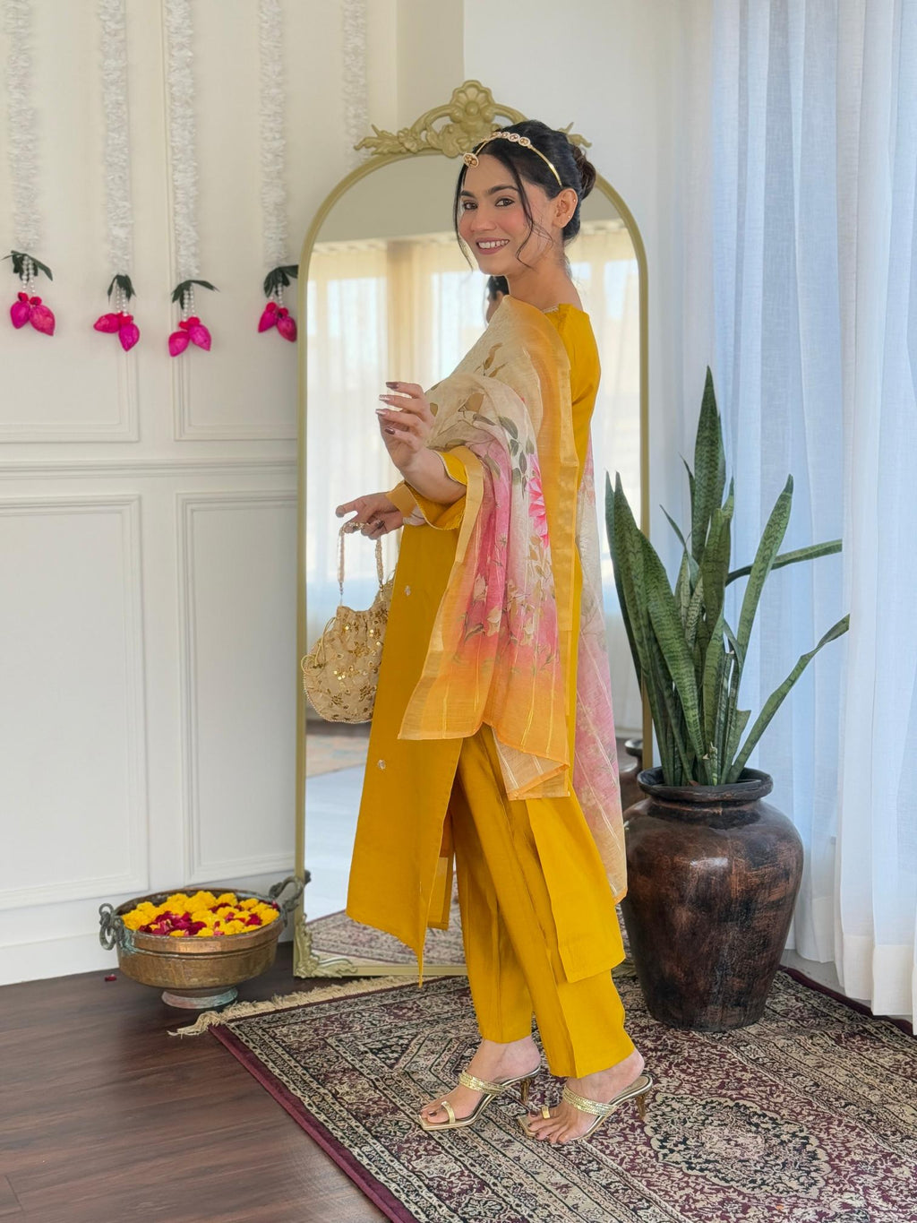 The52 Women's Viscose Embroidery work Straight Kurta with Pant and Dupatta Set - Distacart
