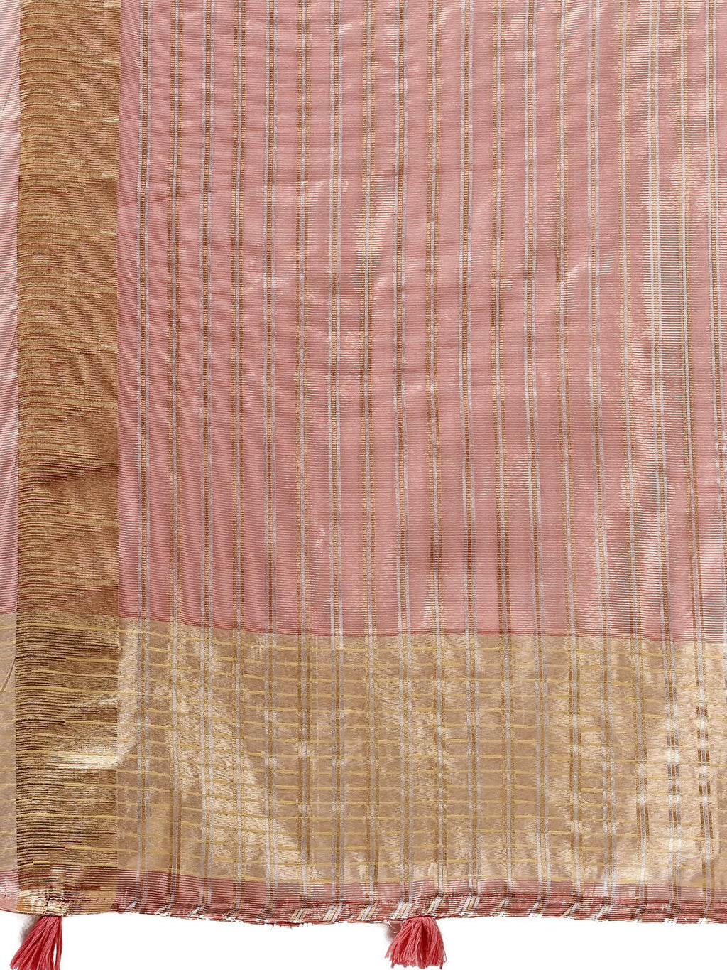 Shree Shyam Fashion Organza Pink Saree - Distacart