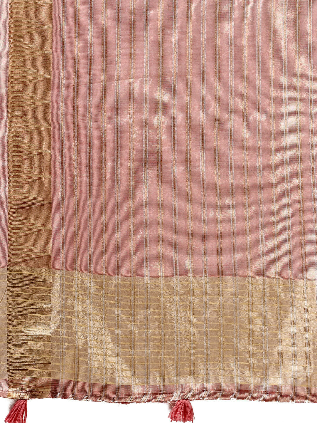 Shree Shyam Fashion Organza Pink Saree - Distacart