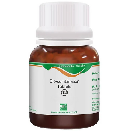 Bio India Homeopathy Bio-combination 12 Tablets