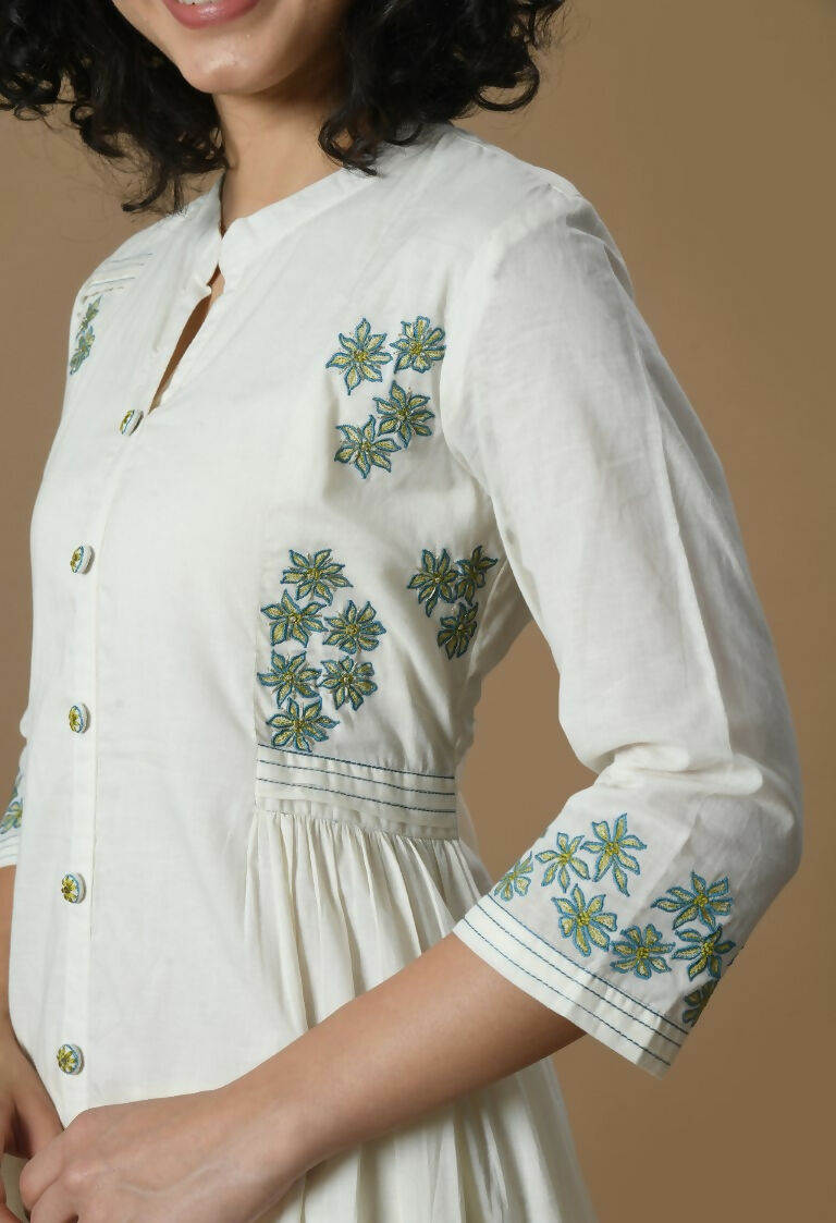 Joban Fashion White Cotton Kurta Set