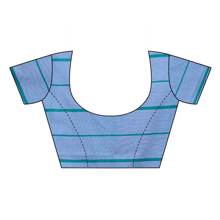 Vamika Lavendar Cotton Silk Weaving Blouse
