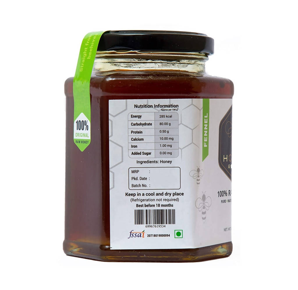 Honey Roots Fennel Raw Honey
