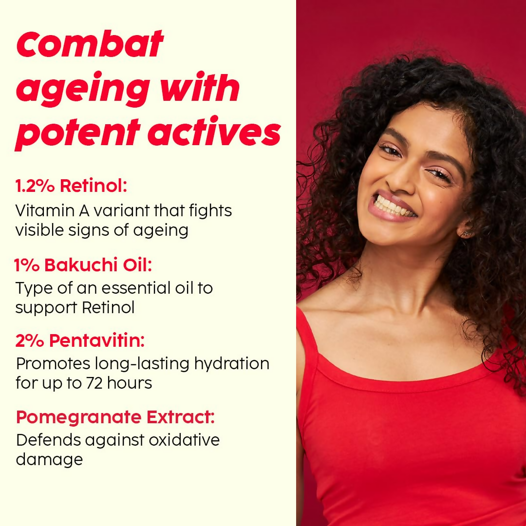 PLIX The Plant Fix Pomegranate 1% Retinol & 1% Bakuchi Oil Anti Ageing Night Cream - Distacart