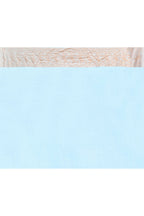 Joban Fashion Light Sky Blue Crepe Chiffon Pure Handloom Banarasi Silk Saree