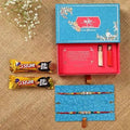 American Diamond Rakhi Set & 5 Star Chocolates