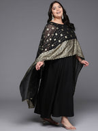 Ahalyaa Women's Traditional wear Ethnic Dress - Black - Distacart