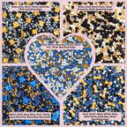 confect fathers day sprinkles black blue white sprinkles mix 100 gms