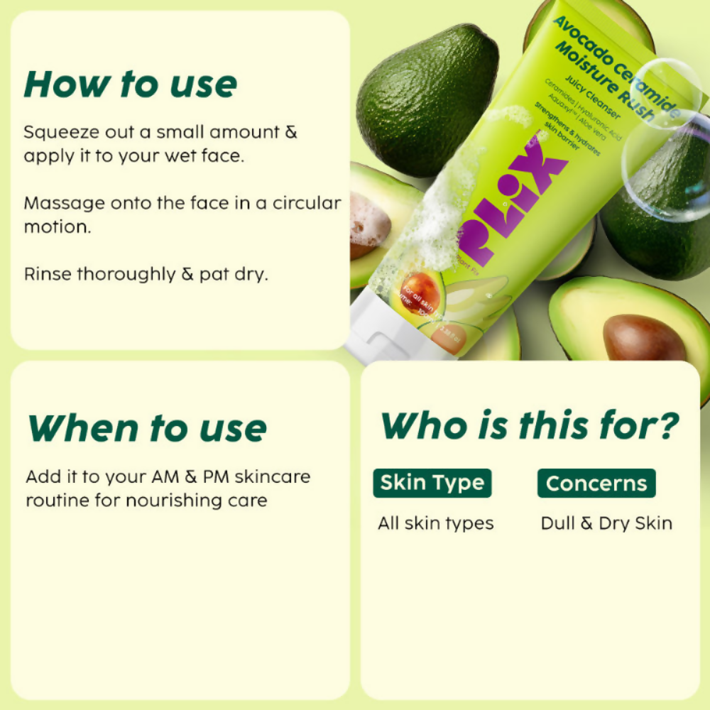 PLIX The Plant Fix Barrier Repair Regime Combo with Avocado Serum & Cleanser