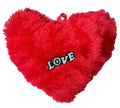 Anupam Enterprises Plush Heart Shaped Soft Stuffed Love Throw Cushion Pillows Red Color