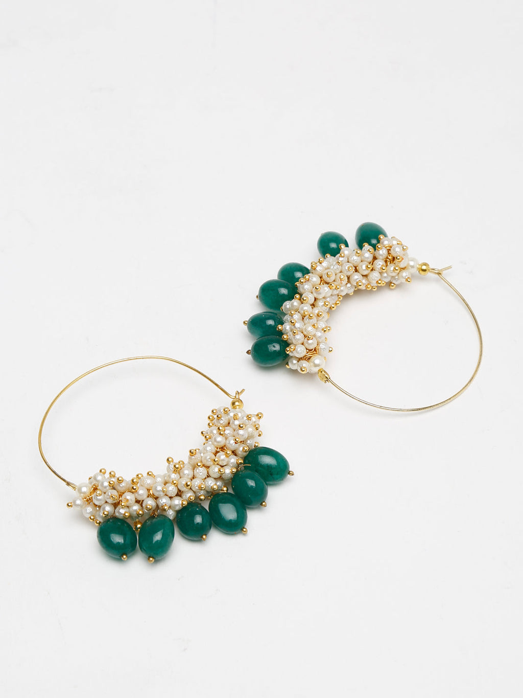 Pearl & Emerald Loops - Ruby Raang - Distacart