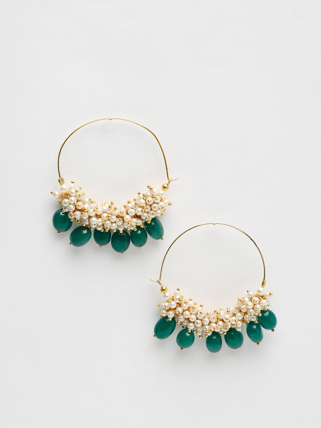 Pearl & Emerald Loops - Ruby Raang - Distacart