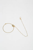 Gold Plated Tear Drop Kundan Nose Ring - Ruby Raang - Distacart
