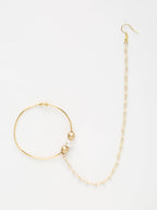 Gold Plated Stone Nose Ring - Ruby Raang - Distacart