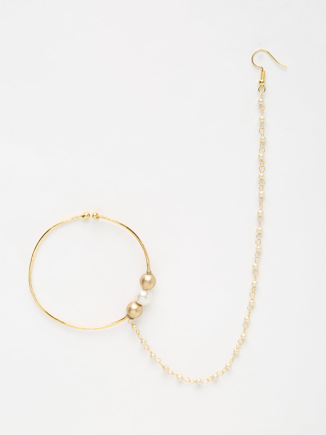 Gold Plated Stone Nose Ring - Ruby Raang - Distacart
