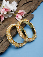 Pearl Embellished Bange Set Of 2 - Ruby Raang - Distacart