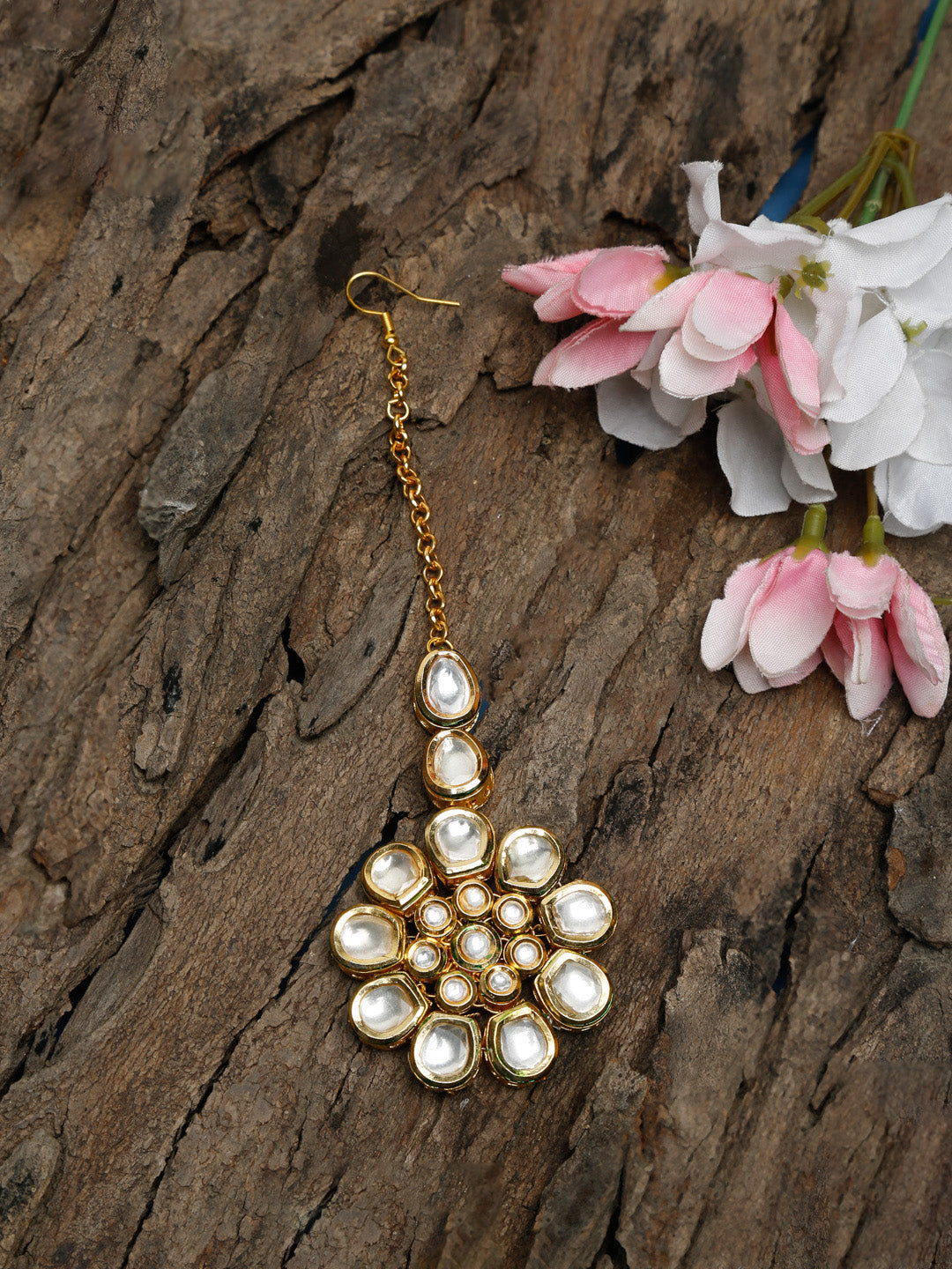 Kundan Maang Tikka - Ruby Raang - Distacart