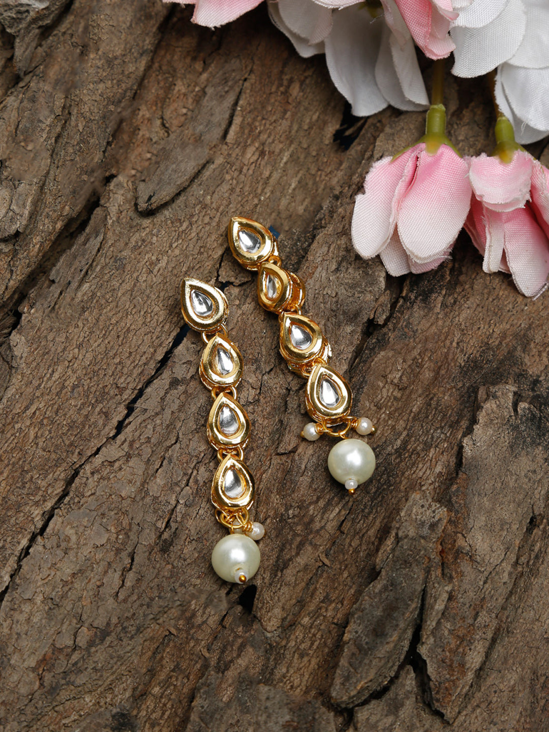 Kundan Earrings - Ruby Raang - Distacart