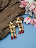 Stone Kundan Earrings - Ruby Raang - Distacart