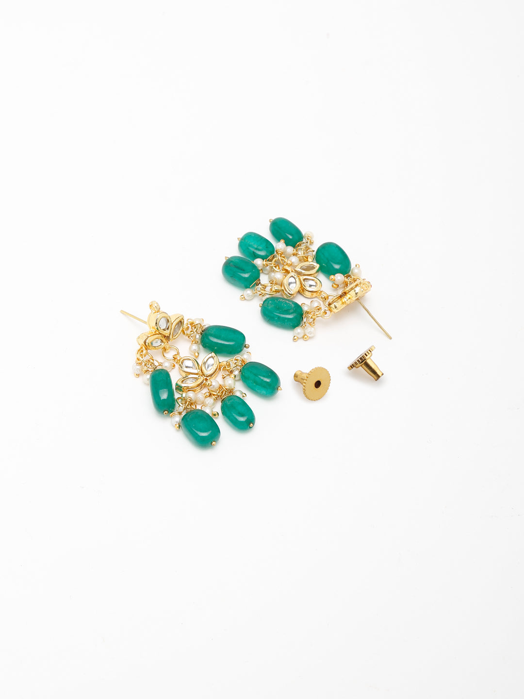 Kundan Neckpiece With Earrings - Ruby Raang - Distacart