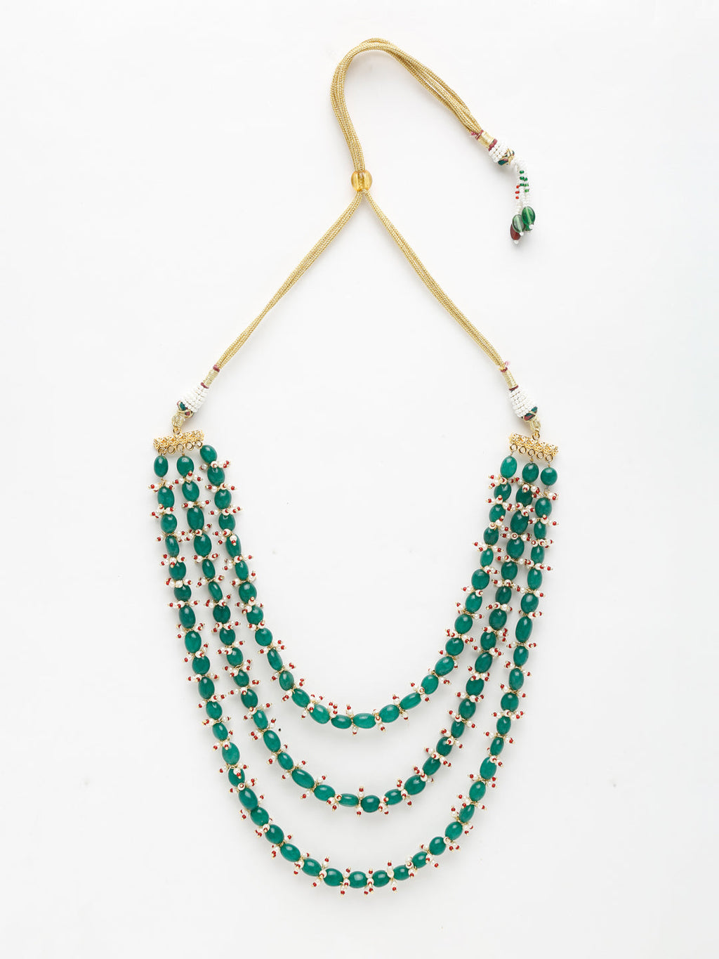 Long Stone Layered Neckpiece - Ruby Raang - Distacart