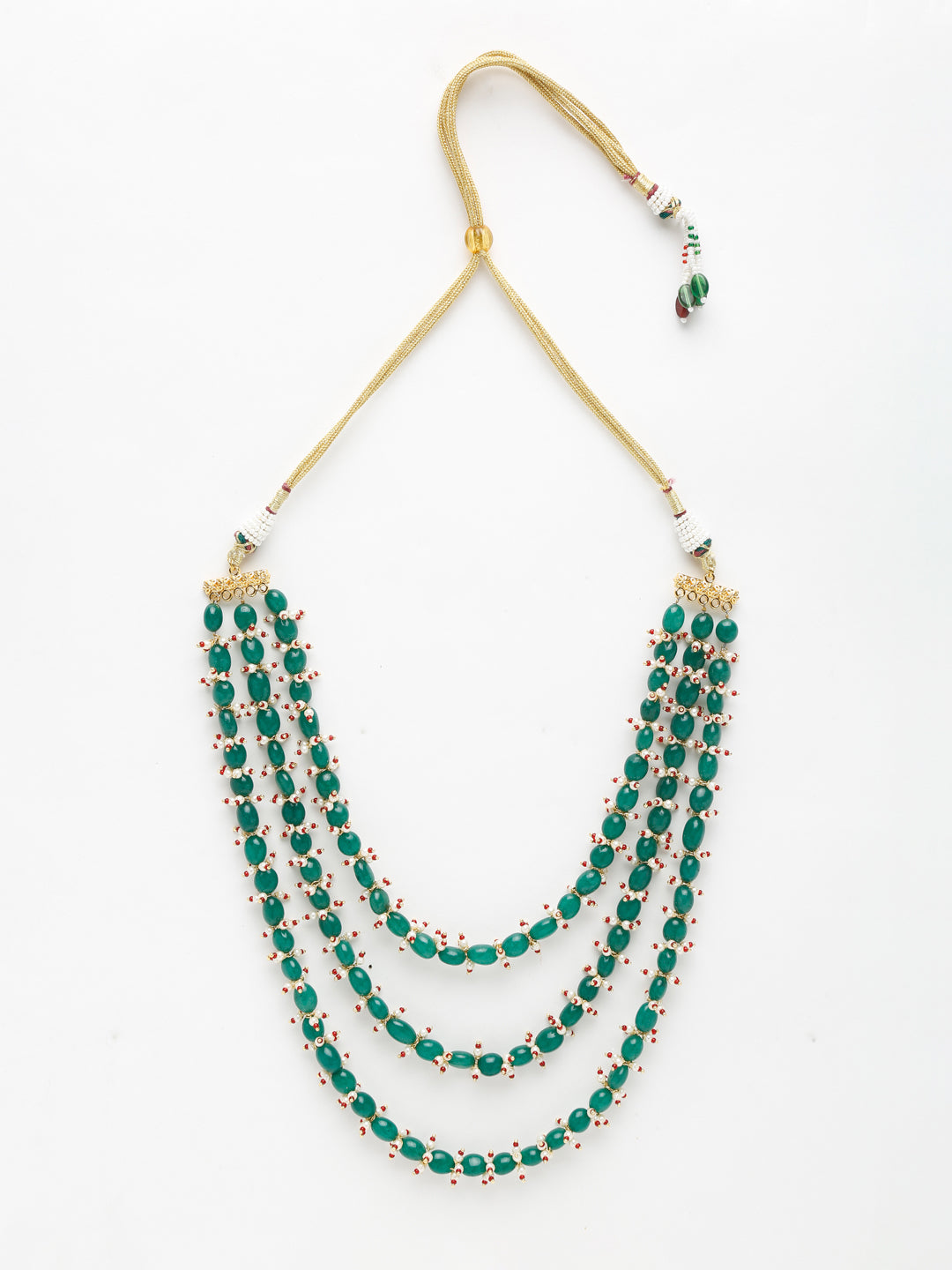 Long Stone Layered Neckpiece - Ruby Raang - Distacart