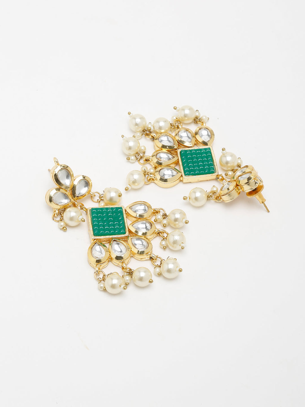 Kundan Neckpiece With Earrings - Ruby Raang - Distacart