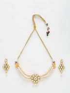Kundan Choker With Earrings - Ruby Raang - Distacart
