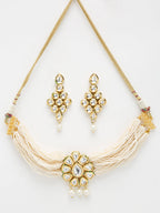 Kundan Choker With Earrings - Ruby Raang - Distacart