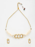 Kundan Choker With Earrings - Ruby Raang - Distacart