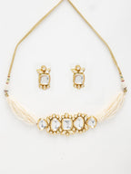 Kundan Choker With Earrings - Ruby Raang - Distacart