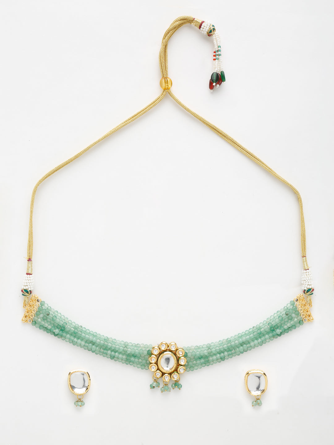 Kundan Choker With Studs - Ruby Raang - Distacart