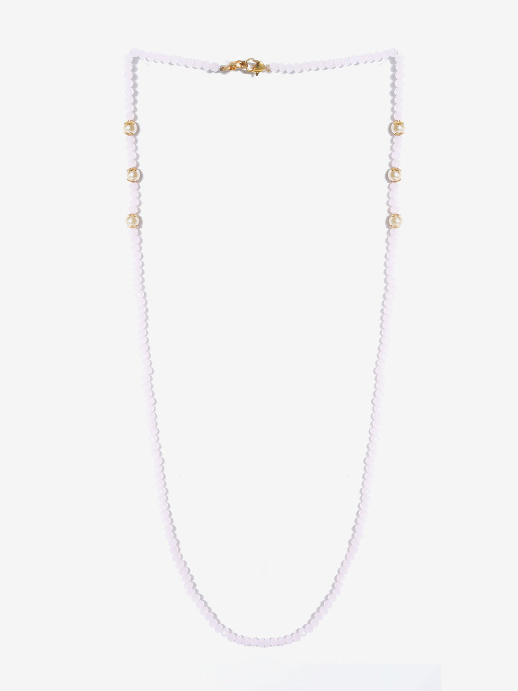 Stone And Gold Plated Mask Chain - Ruby Raang - Distacart