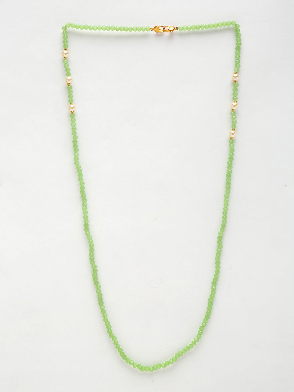 Stone And Gold Plated Mask Chain - Ruby Raang - Distacart