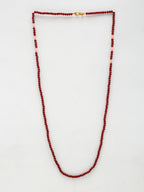 Stone And Gold Plated Mask Chain - Ruby Raang - Distacart