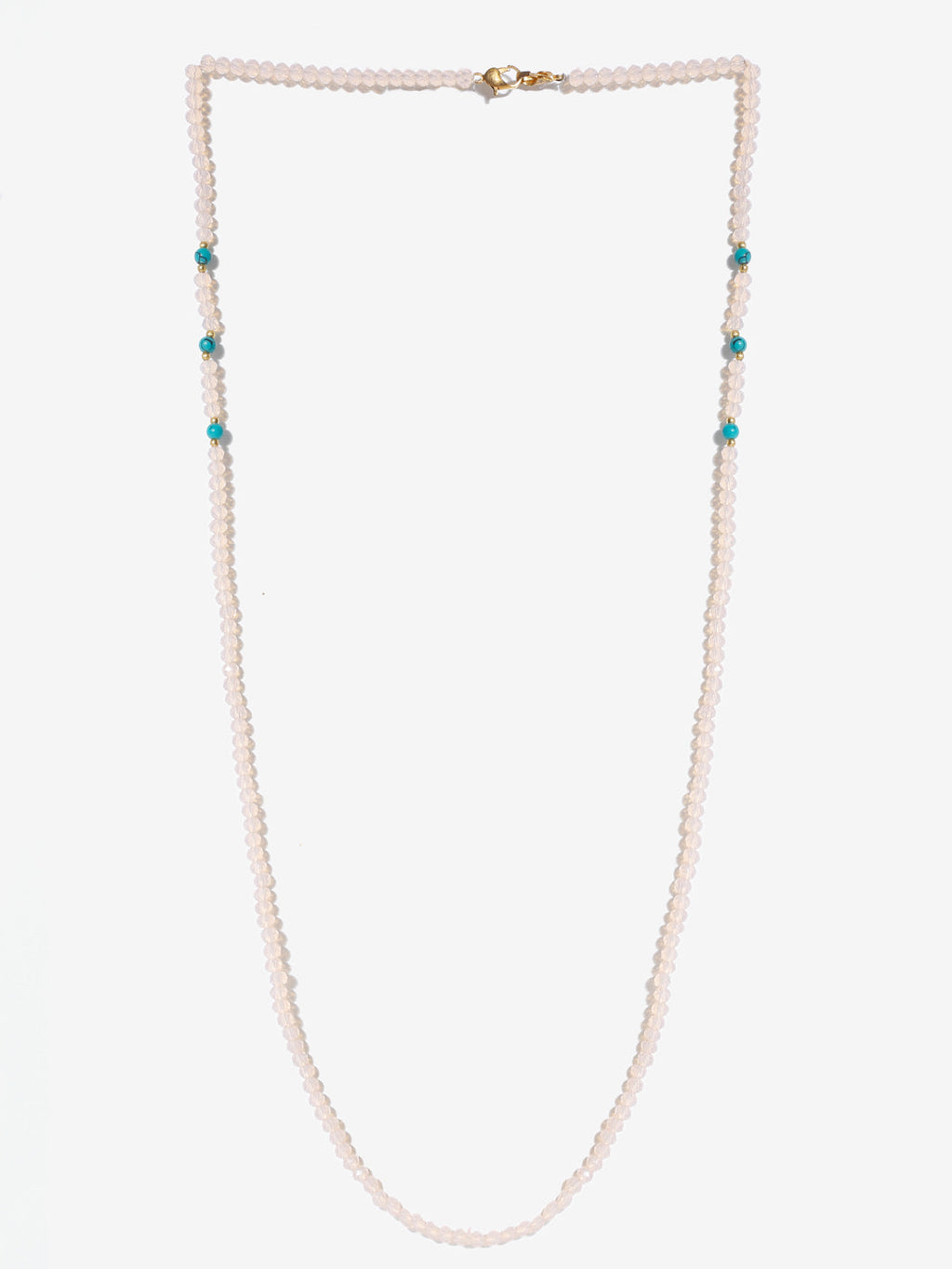 Stone And Gold Plated Mask Chain - Ruby Raang - Distacart