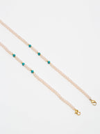 Stone And Gold Plated Mask Chain - Ruby Raang - Distacart