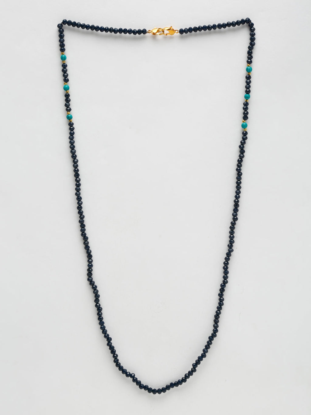 Stone And Gold Plated Mask Chain - Ruby Raang - Distacart