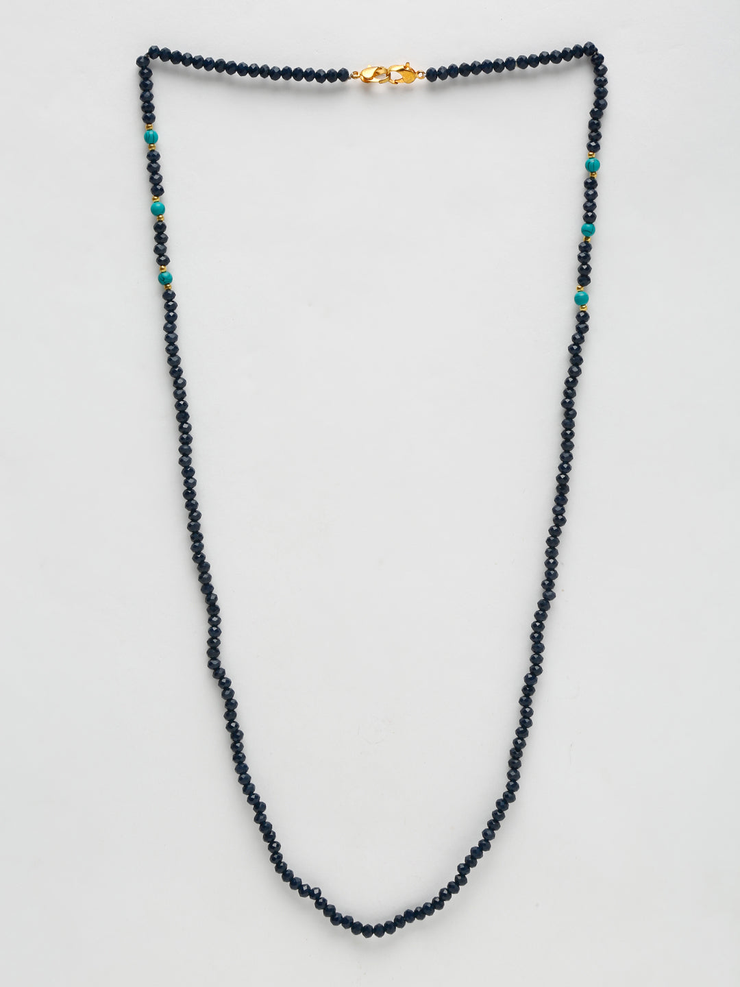 Stone And Gold Plated Mask Chain - Ruby Raang - Distacart