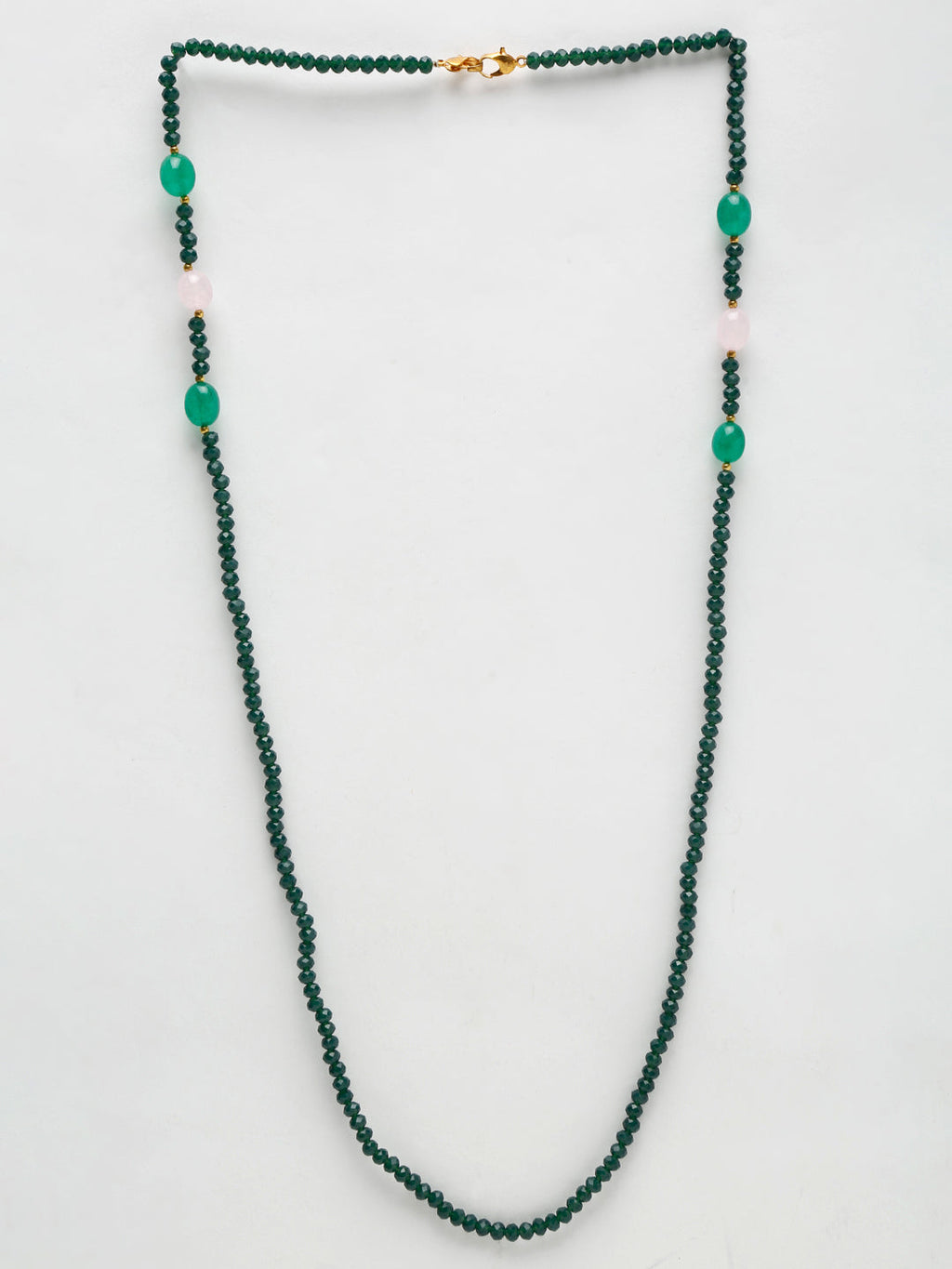 Stone And Gold Plated Mask Chain - Ruby Raang - Distacart