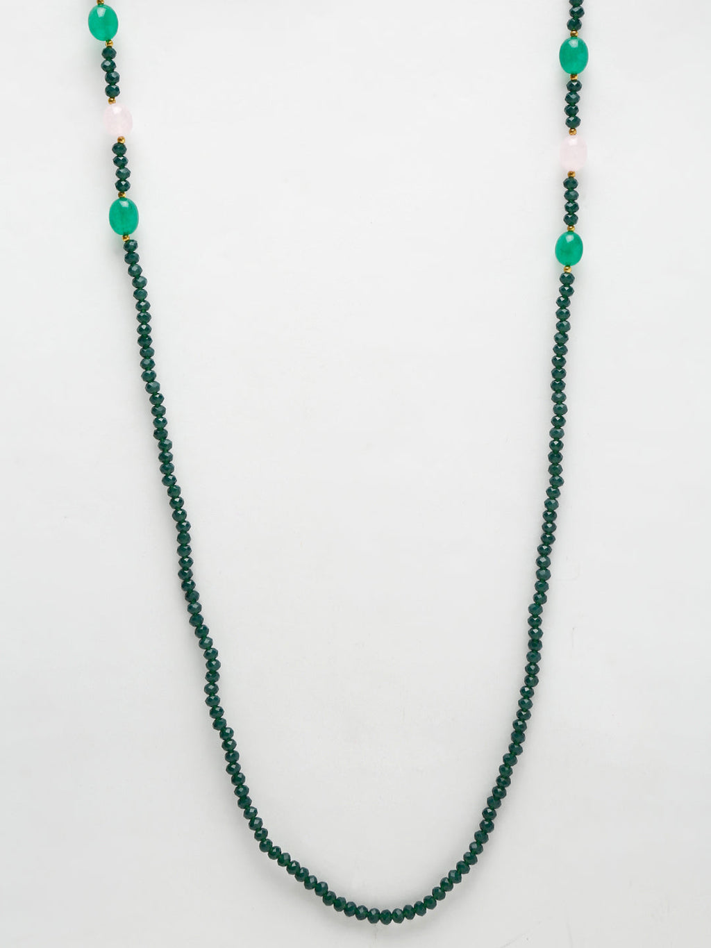 Stone And Gold Plated Mask Chain - Ruby Raang - Distacart